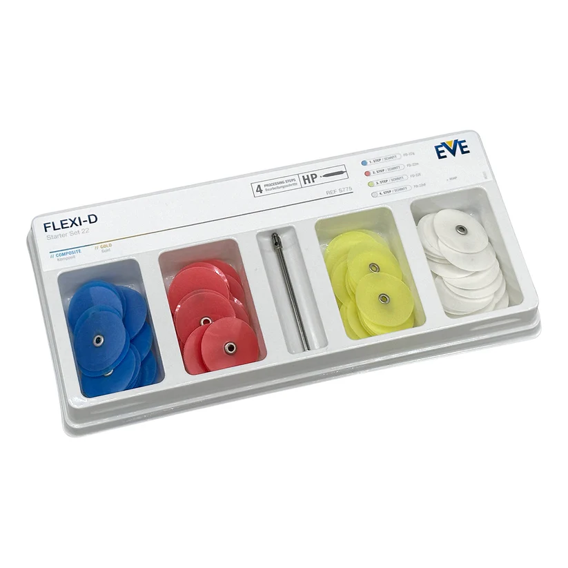 EVE® Pop-on Plastic Back Sanding Discs Starter Set-7/8" (Set of 101)