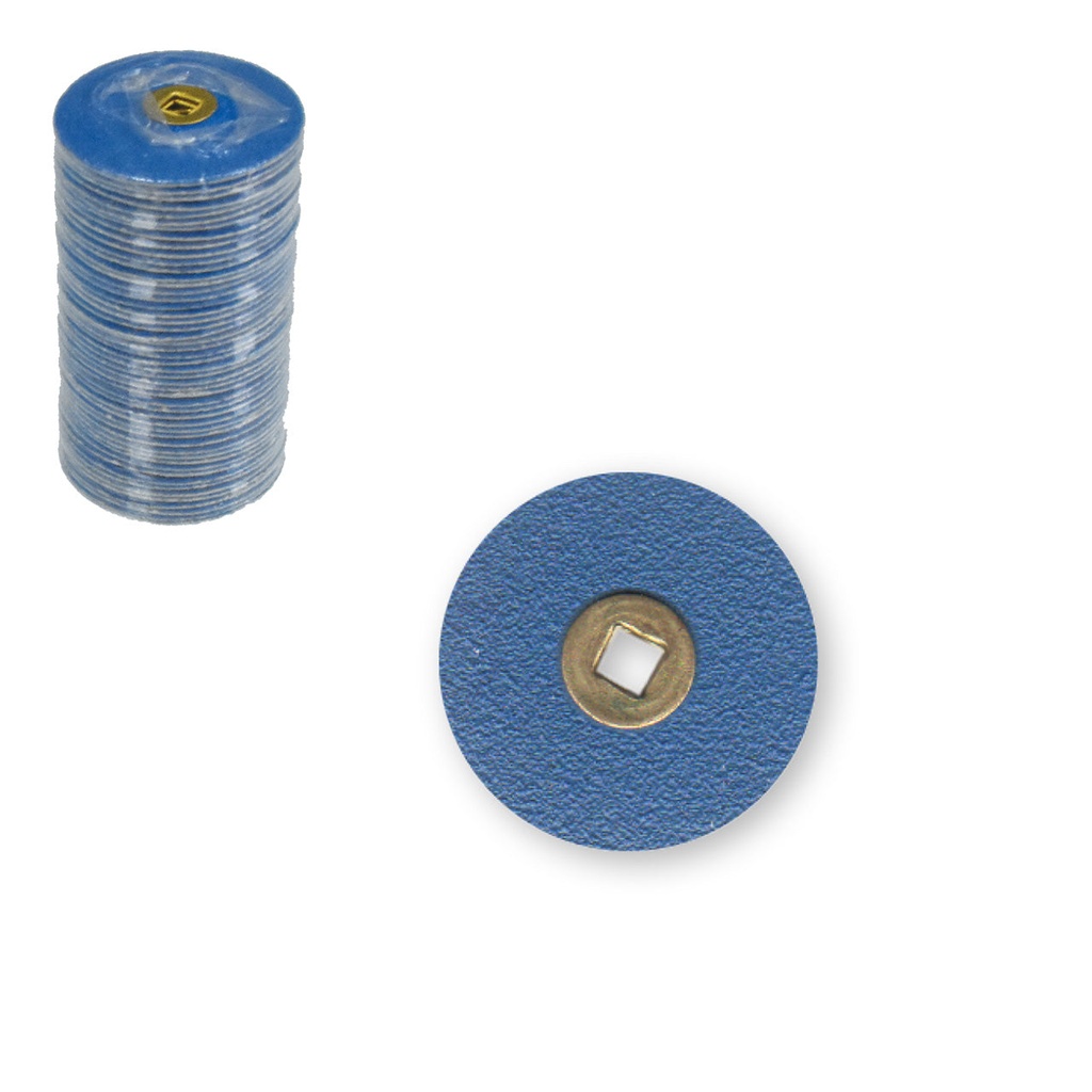 Snap-on Blue Zirconia Discs - Coarse, 5/8" (50)