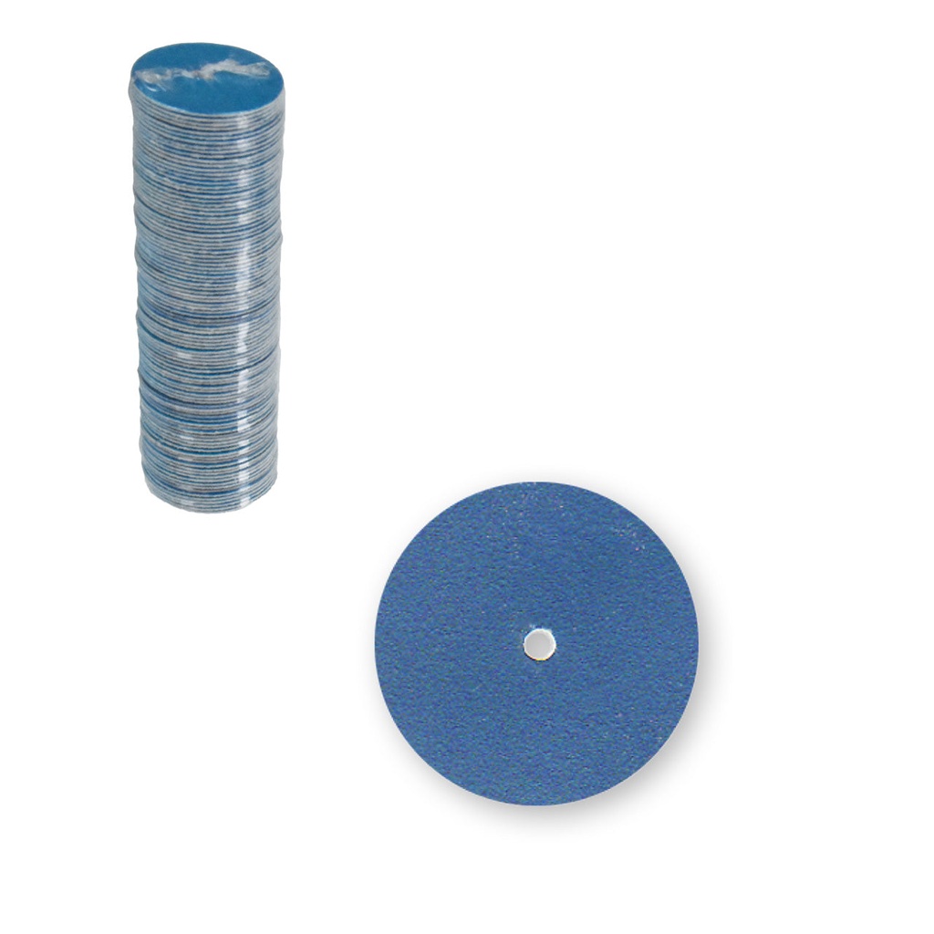 Pin Hole Blue Zirconia Discs  - Medium, 3/4" (100)