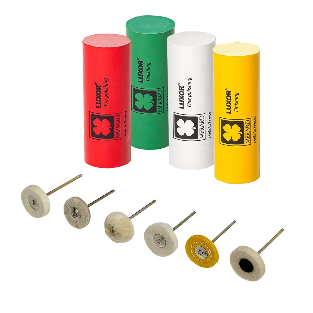 [850-0520] Luxor® Polishing Set with 3/32” Rotary Accessories