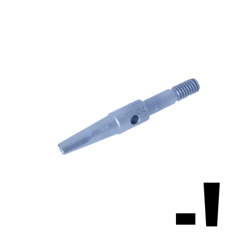 Badeco Swiss Hammer Handpiece - 1x2mm Flat Smooth Tip