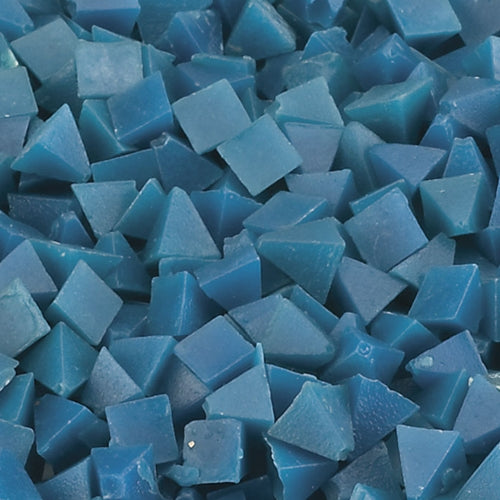 [852-0437] Blue Plastic Pyramids - 220 grit, 50 lbs.