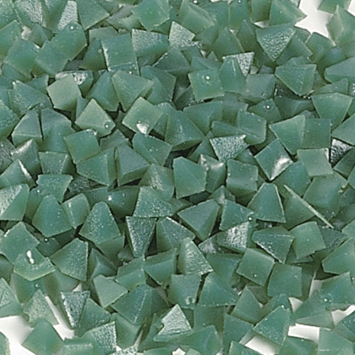 [852-0440] Green Plastic Pyramids - 320 grit, 50 lbs.