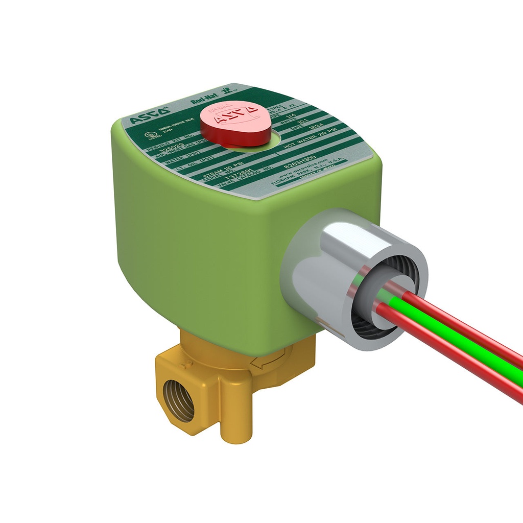 [853-6050] Repl. Solenoid Valve 120V (Brass) for Reimers Junior Steamer