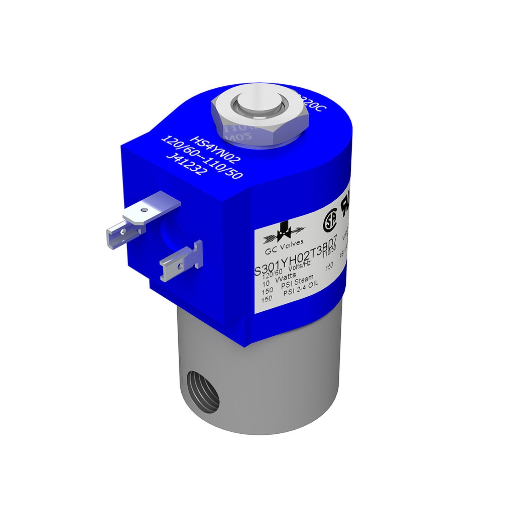 [853-6053] Repl. Solenoid Valve 120V (Stainless Steel) for Reimers Junior Steamers