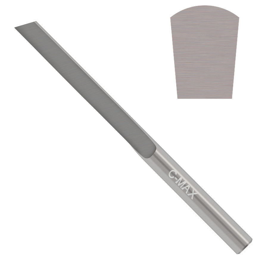[855-9839] GRS® C-Max Graver #43 Tapered Flat